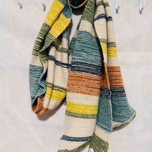 Striped Knit Scarf